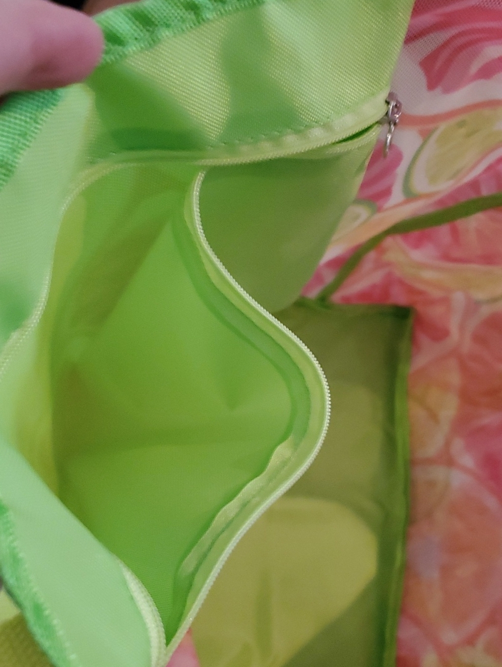 Fruit Slice Pattern Multi-pocket Utility Tote Bag - Picture 4 of 9